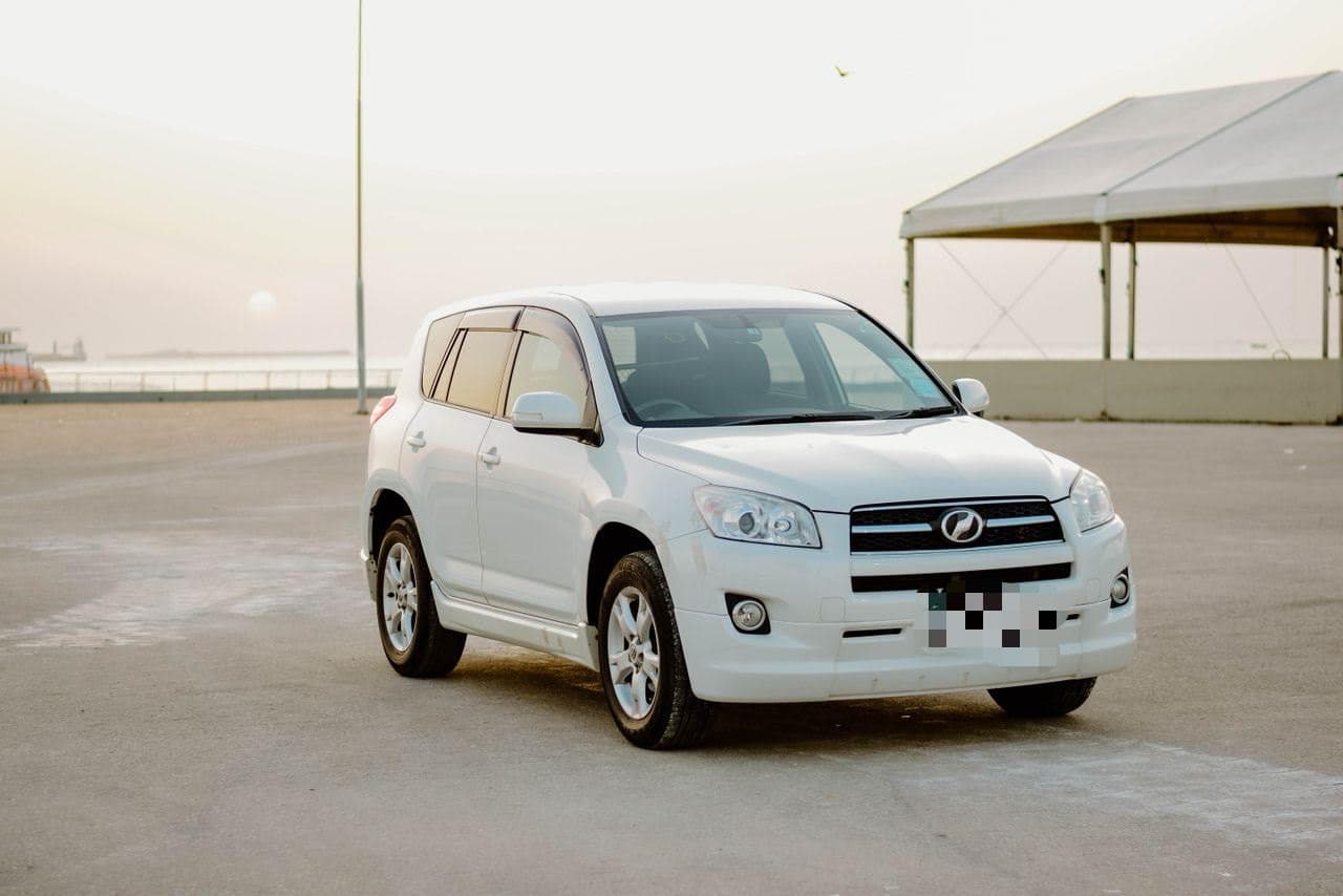 RAV4 White (5-door) for car rental in Zanzibar
